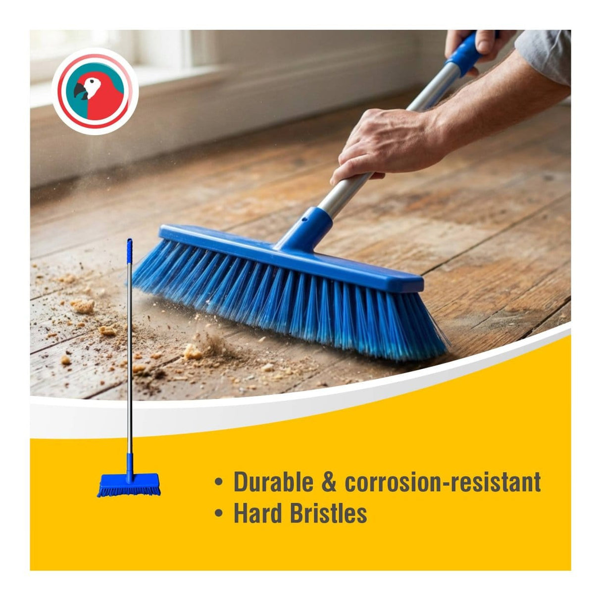 Parrot HACCP Hard Bristle Broom Blue JA0342DC
