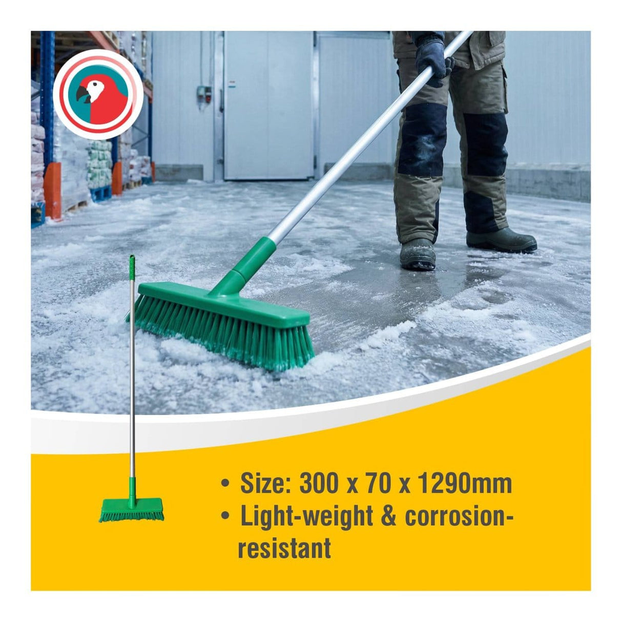 Parrot HACCP Soft Bristle Broom Green JA0342GCS