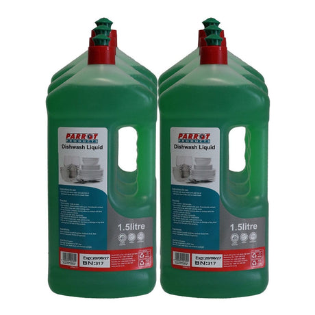 Parrot 1.5L Dishwash Liquid 6-pack JA0401-15D6