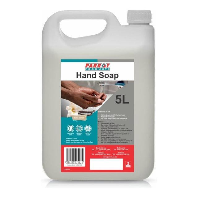 Parrot 5L Janitorial Hand Soap Vanilla JA0401HSV