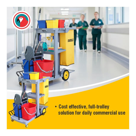 Parrot Janitorial Multi Purpose Service Trolley JA0703A