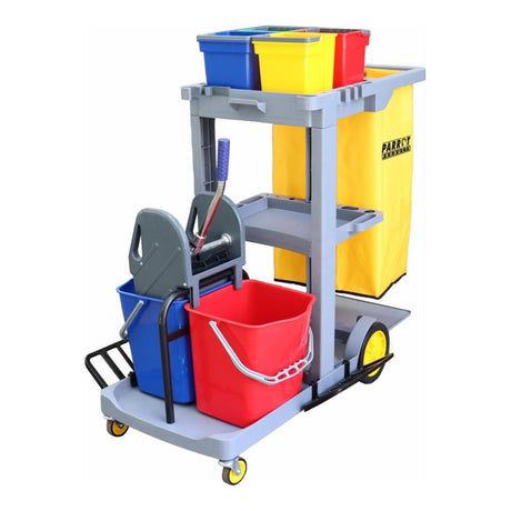 Parrot Janitorial Multi Purpose Service Trolley JA0703A