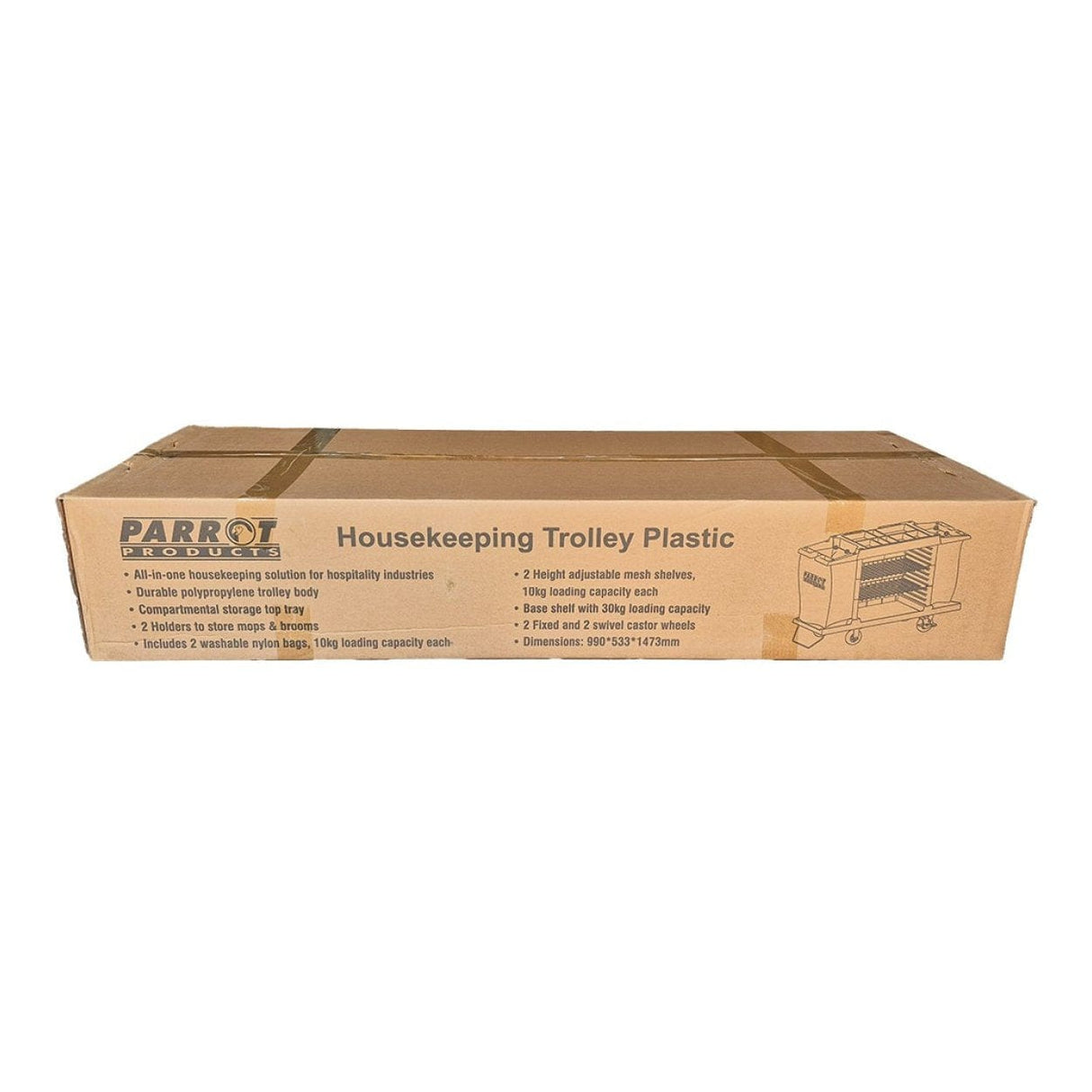 Parrot Janitorial Housekeeping Trolley Plastic JA0707