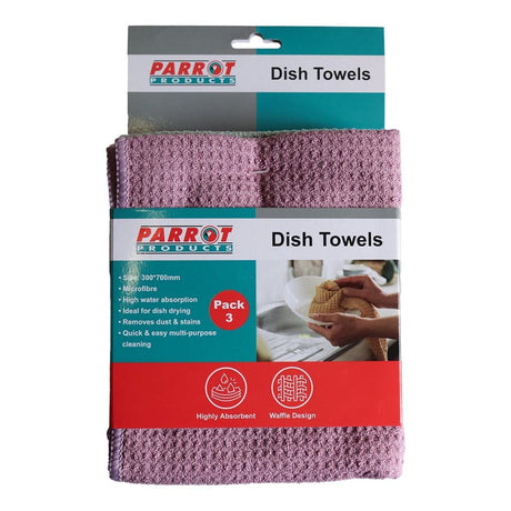 Parrot Janitorial Dish Wash Towels 3-pack JA0903