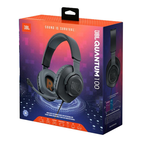 JBL Quantum 100 Wired Over-Ear Headset Black JBLQUANTUM100BLK
