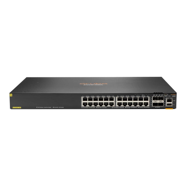 HPE ANW X 6200F 24-port Class-4 PoE Network Switch with 4x SFP Ports JL725B