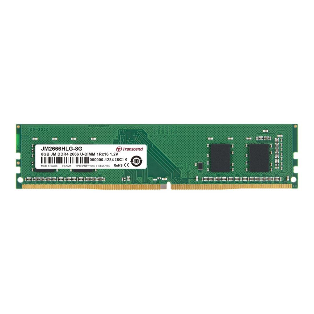 Transcend JetRam 8GB DDR4-2666 U-DIMM Memory Module JM2666HLG-8G