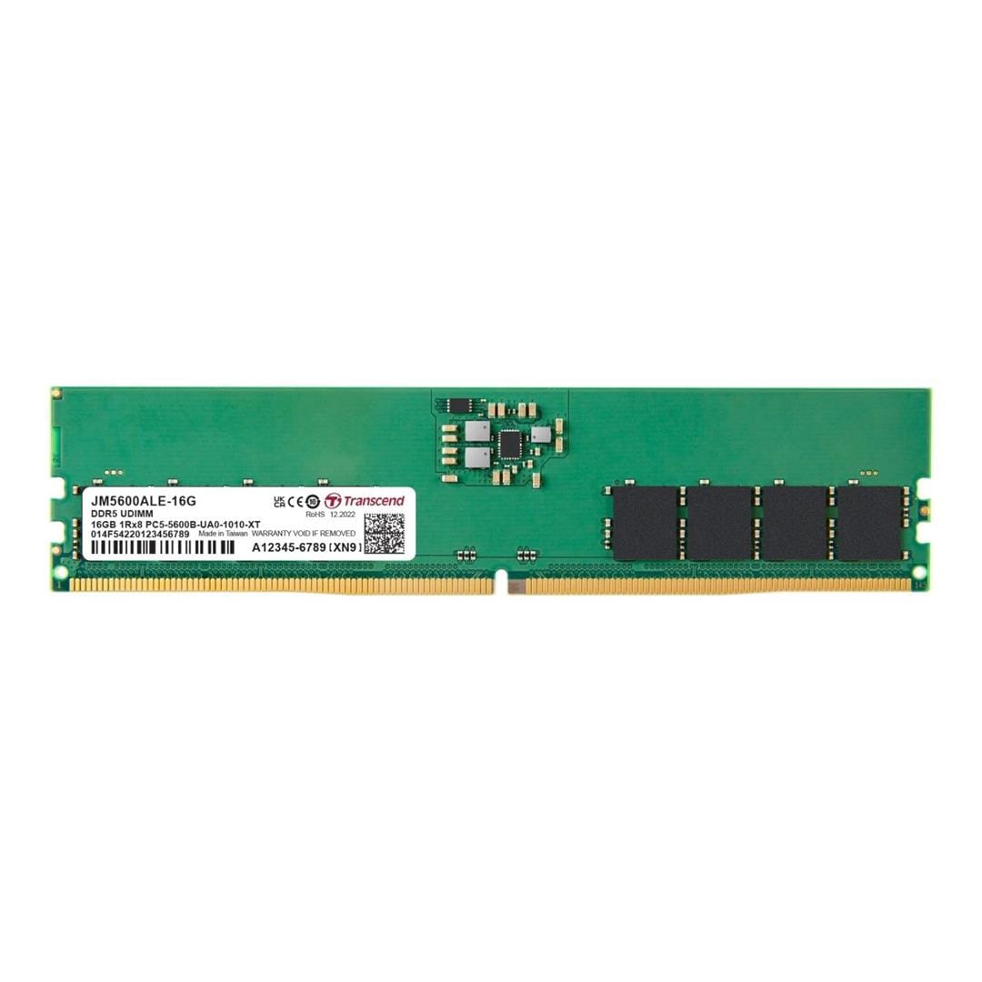 Transcend Memory Module Transcend JetRam Memory Module 16 GB 1 x 16 GB DDR5 5600 MHz ECC JM560 ...