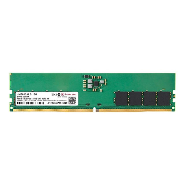 Transcend JetRam Memory Module 16 GB 1 x 16 GB DDR5 5600 MHz ECC JM5600ALE-16G