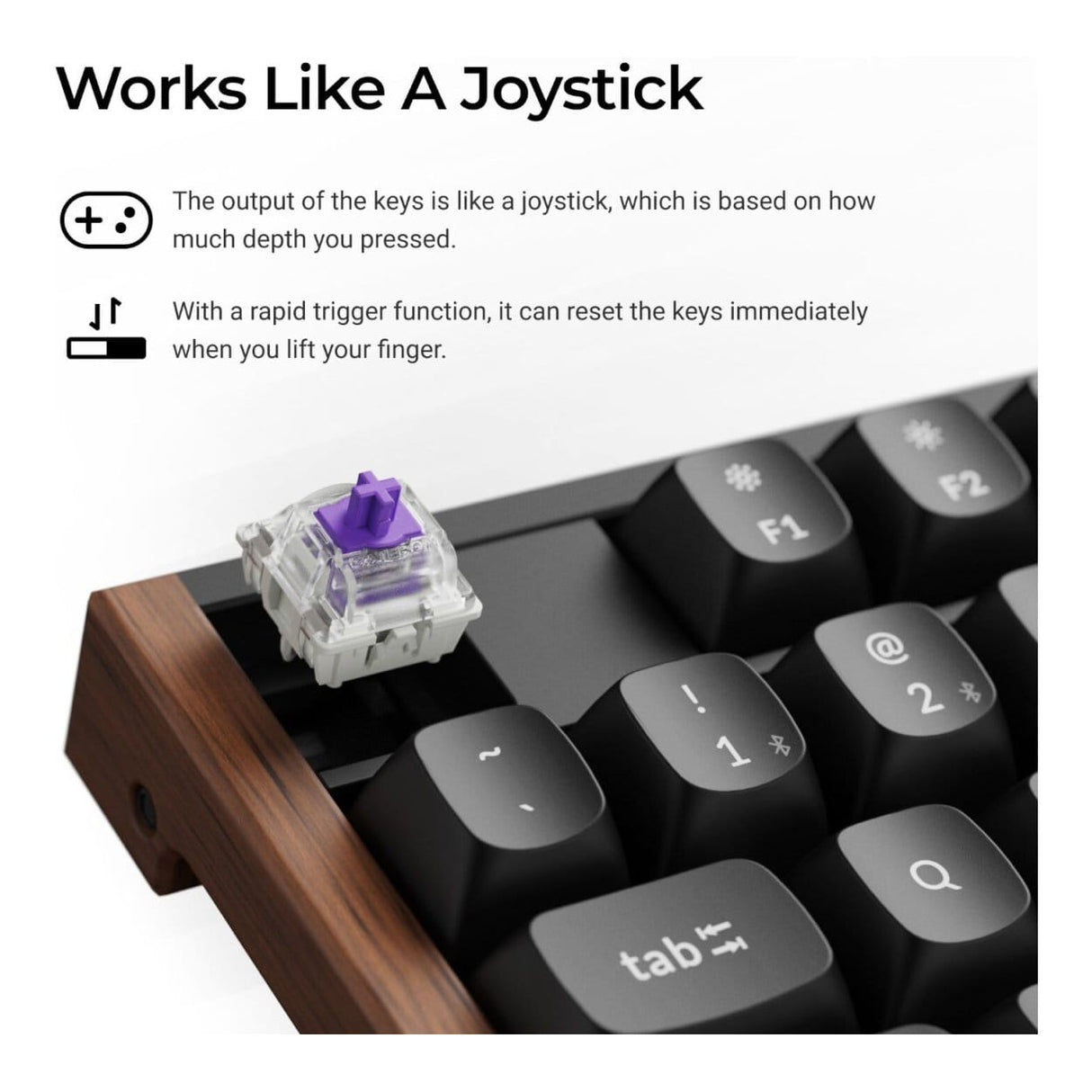 Keychron K10H-F1 HE Wireless Gaming Keyboard with Nebula Switches Black
