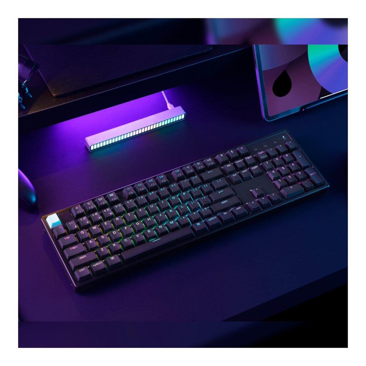 Keychron K10 HE Hot-Swap Gateron Dbl-Rail Nebula Switch RGB Wireless Keyboard K10H-J1