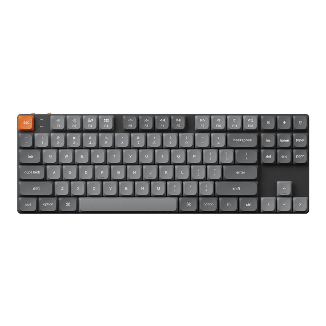 Keychron K1 Max QMK/VIA Wireless Custom Mechanical Keyboard Red Switches K1M-H1