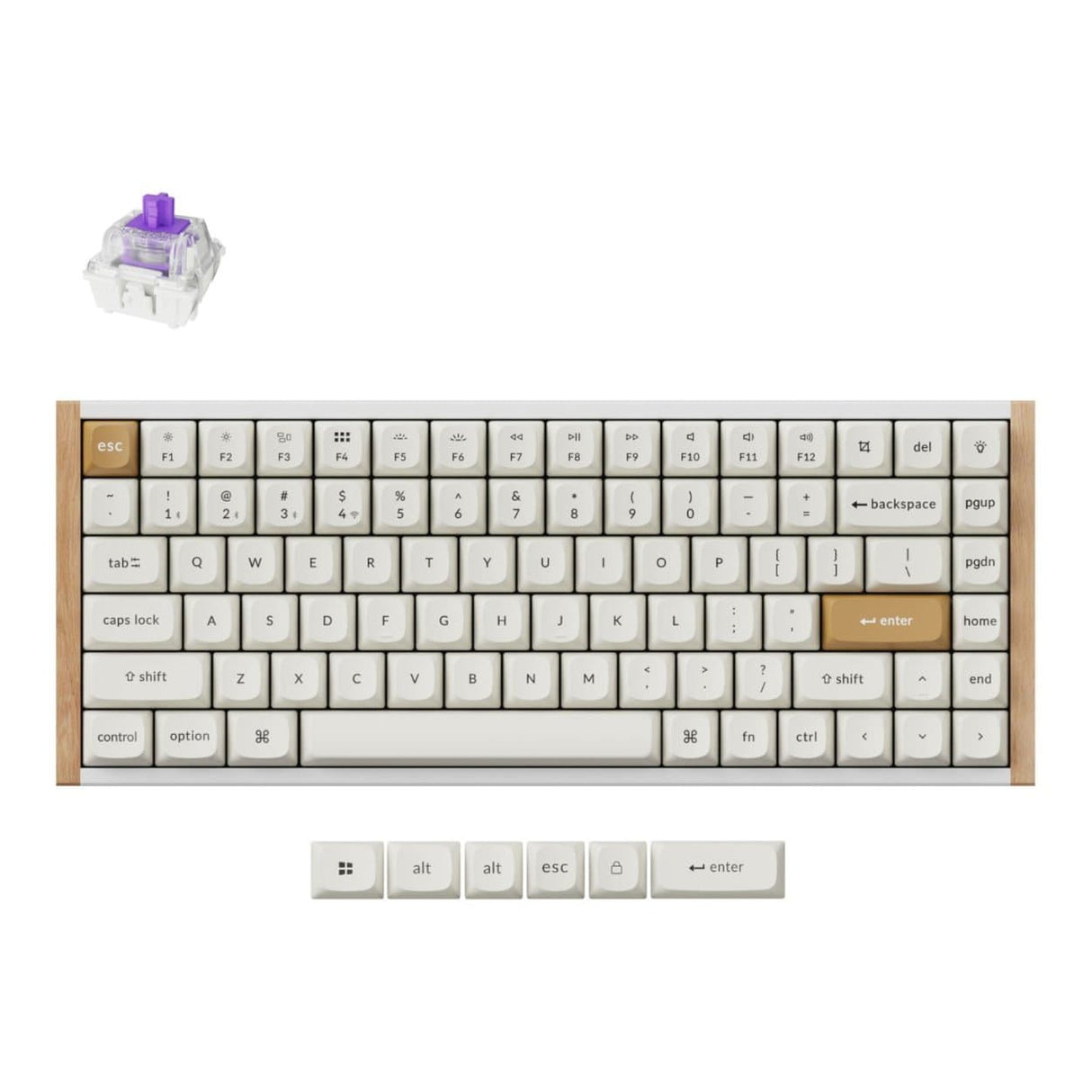 Keychron K2 HE Wireless Special Edition Magnetic Custom Keyboard White with NEBULA Switch