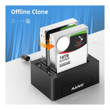 Maiwo K3082C 2-Bay Sata USB-C 3.0 HDD Cloner