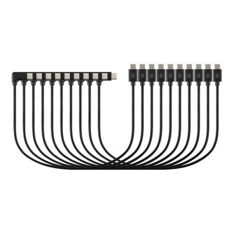 Kensington K32302WW USB-C 2.0 Straight to Right-Angle Charging Cable for K67716EU 10-pack