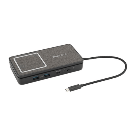 Kensington SD1700P USB-C Dual 4K Portable Mobile Dock with Qi Charging K32800WW