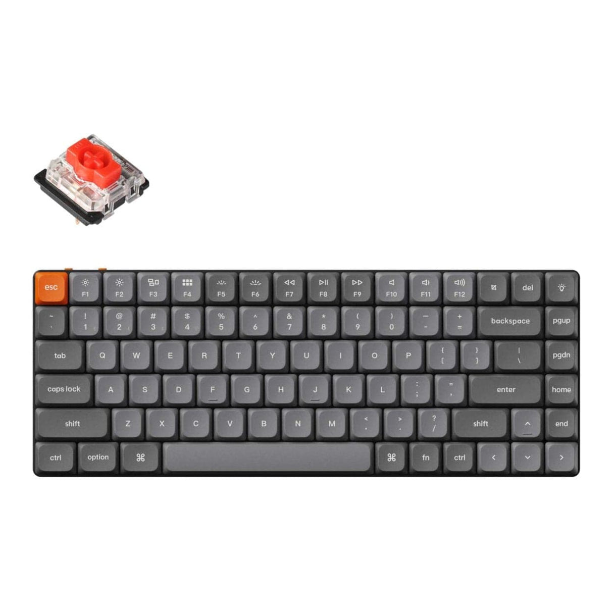 Keychron K3 Max QMK/VIA Wireless Custom Mechanical Keyboard Red Switches K3M-H1