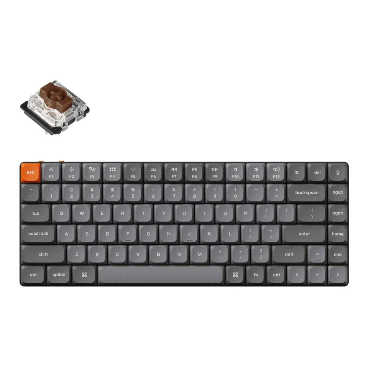 Keychron K3 Max QMK/VIA Wireless Custom Mechanical Keyboard Brown Switches K3M-H3