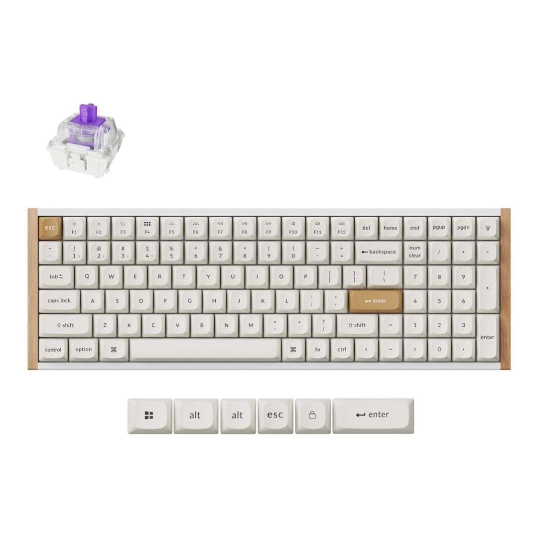 Keychron K4 HE Wireless Magnetic RGB Keyboard White K4H-Q1