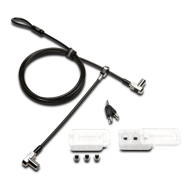 Kensington Universal 3-in-1 Keyed Cable Lock with Twin Lockheads K63380WW