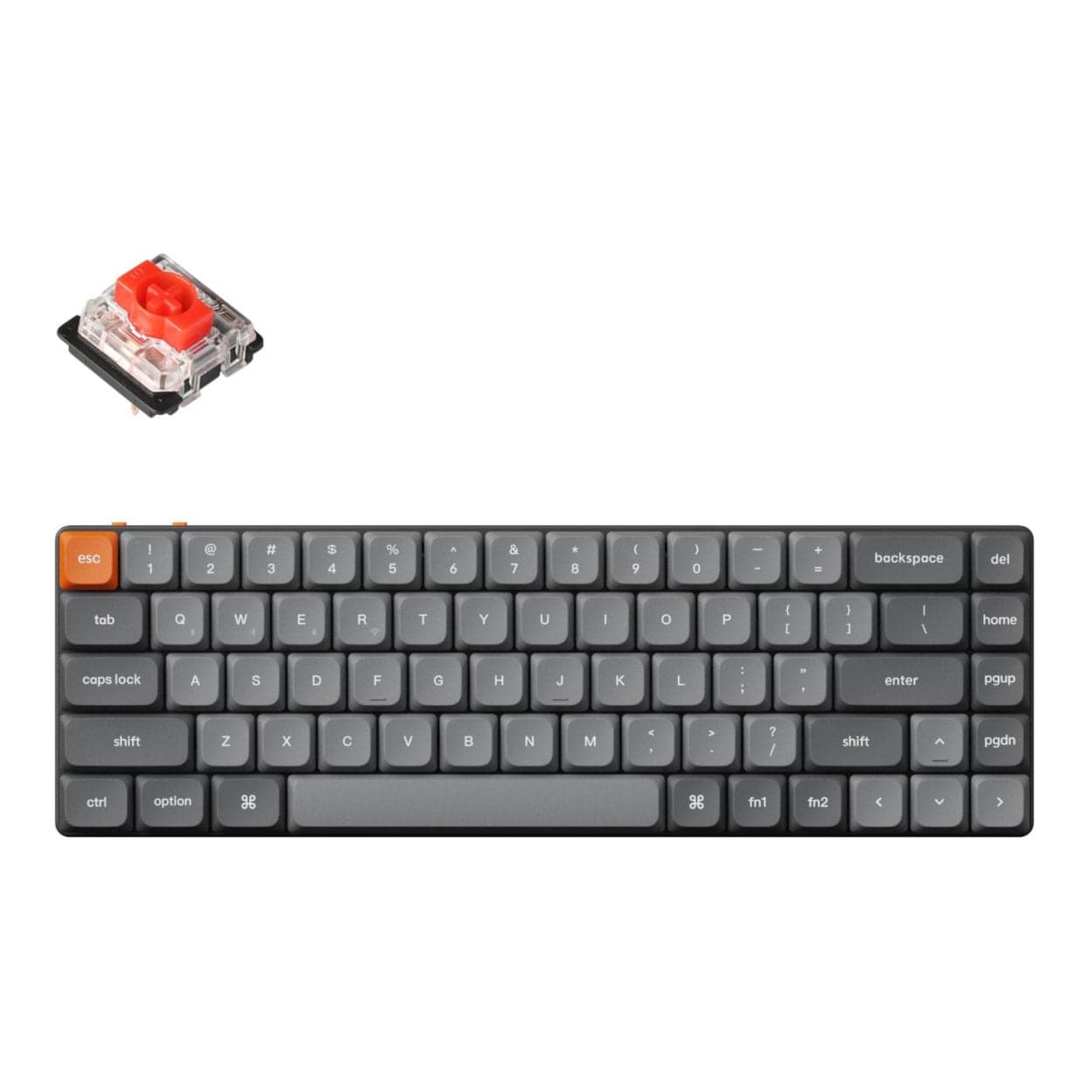 Keychron K7 Max QMK/VIA Wireless Custom Mechanical Keyboard Red