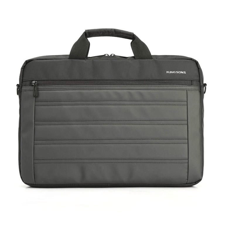 Kingsons Legacy Series 15.6-inch Notebook Shoulder Bag Grey and Black K8982W-BK