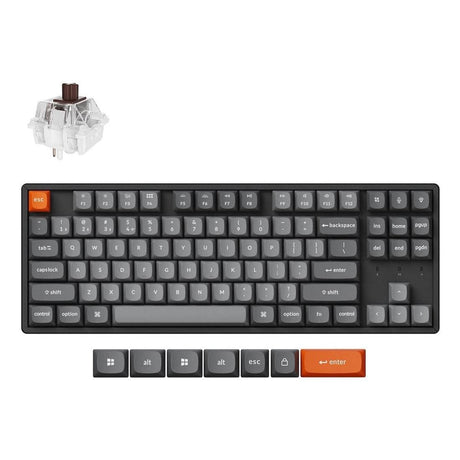 Keychron K8 Max QMX Wireless Keyboard Brown Swtches Black K8M-J3