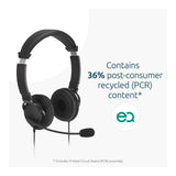 Kensington Classic EQ Wired Headset Black K97464WW