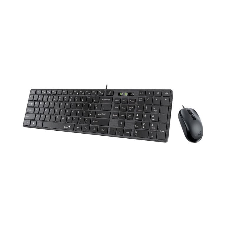 Genius SlimStar C126 USB Wired Keyboard and Mouse Combo KBD-SLIMSTART-C126