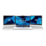 Kefeya S2 14-inch 1920 x 1080p FHD 16:9 60Hz LCD IPS Portable Tri Monitor Extender for Notebooks
