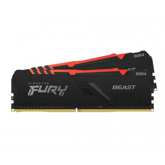 Kingston FURY Beast 16GB DDR4 3600MHz RGB Memory Module KF436C17BBAK2/16