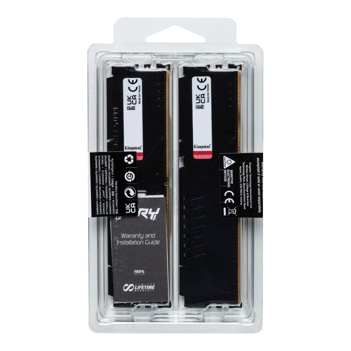 Kingston FURY Beast 128GB DDR5 XMP DIMM Memory Module Black KF552C40BBK4-128