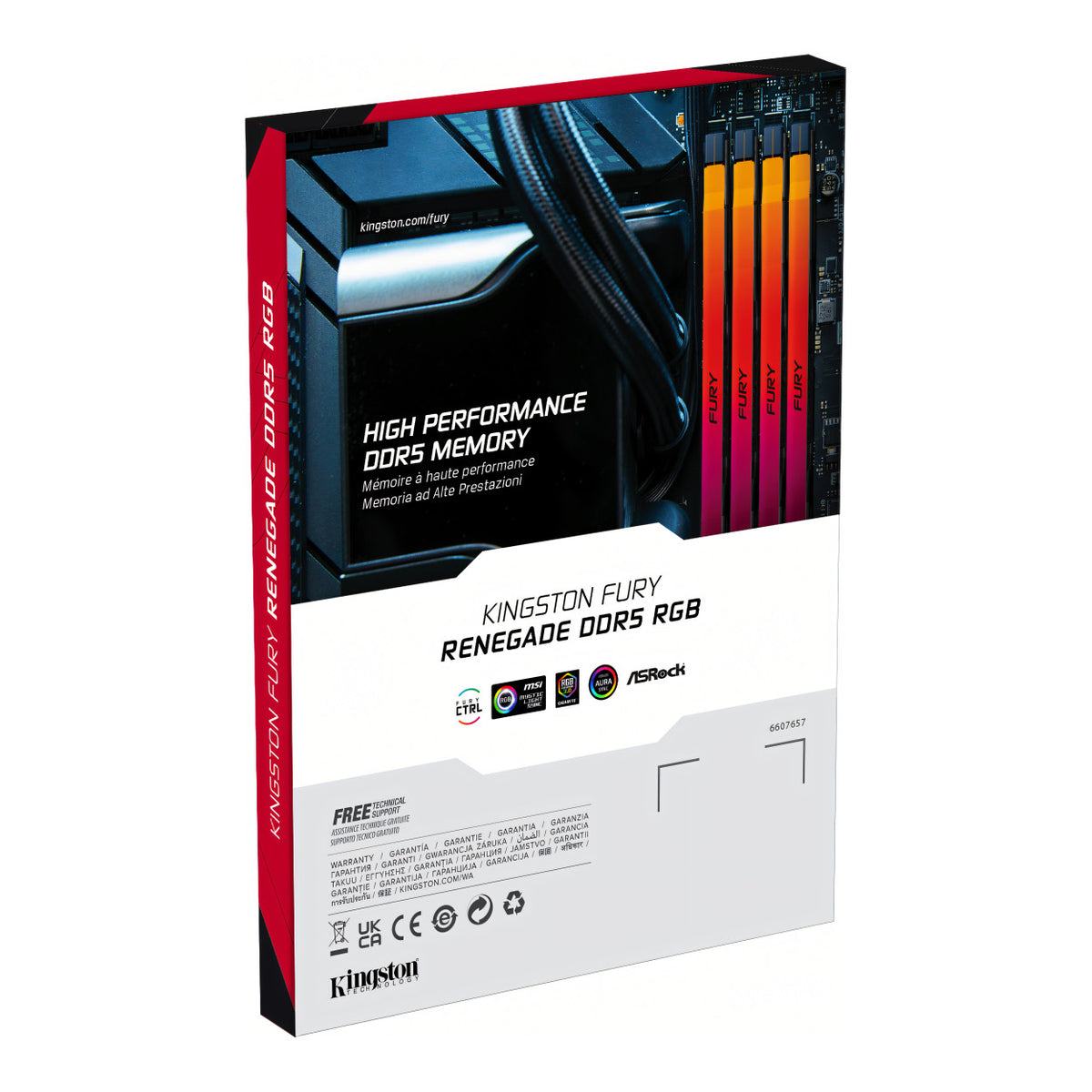 Kingston FURY Renegade RGB XMP KF564C32RSA-32 Memory Module 32GB 1 x 32GB DDR5 6400MT/s