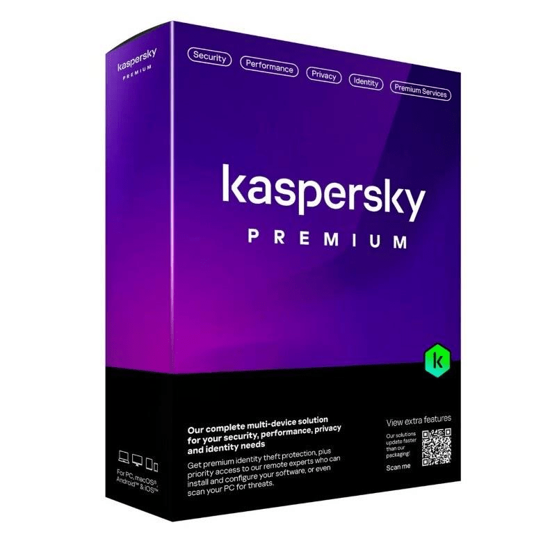 Kaspersky Premium 1-year 10-Device Total Security License with Customer Support KL10479DKFS