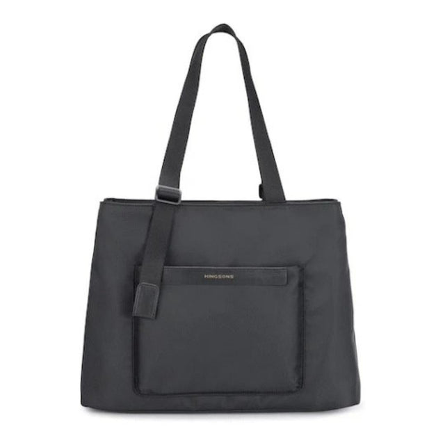 Kingsons Echo Ladies 15.6-inch Notebook Tote Bag Black KS25001