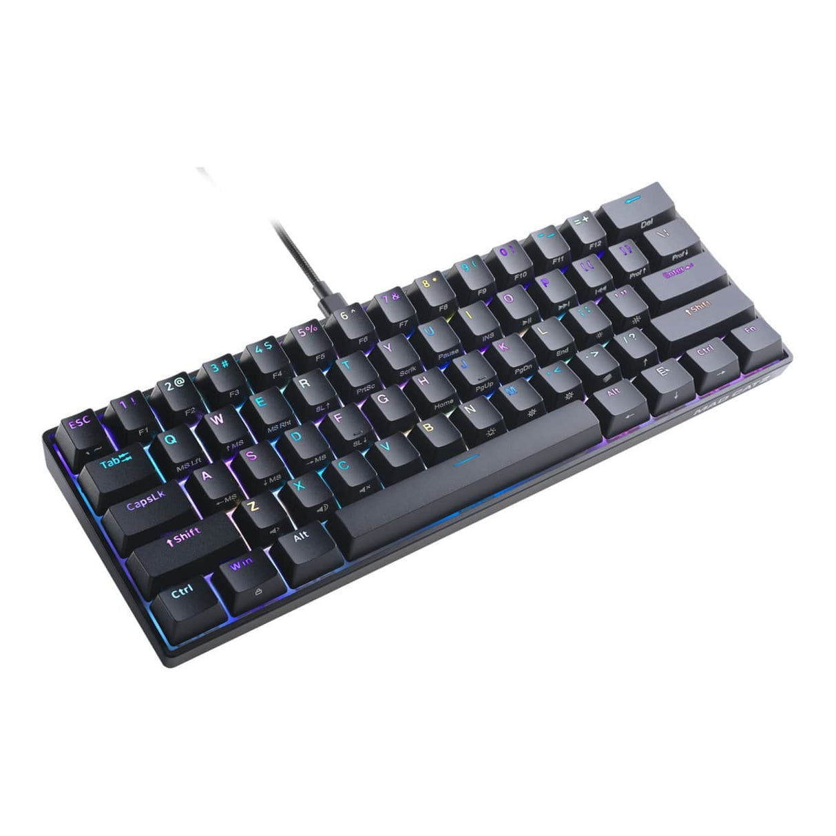 Mad Catz S.T.R.I.K.E. 6 60 RGB Mechanical Gaming Keyboard KS63NMUSBL000-0