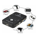 UniQue 2-Port VGA USB 2.0 Manual KVM Switch KVM-21UA