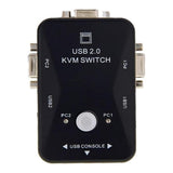 UniQue 2-Port VGA USB 2.0 Manual KVM Switch KVM-21UA