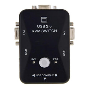 UniQue 2-Port VGA USB 2.0 Manual KVM Switch KVM-21UA