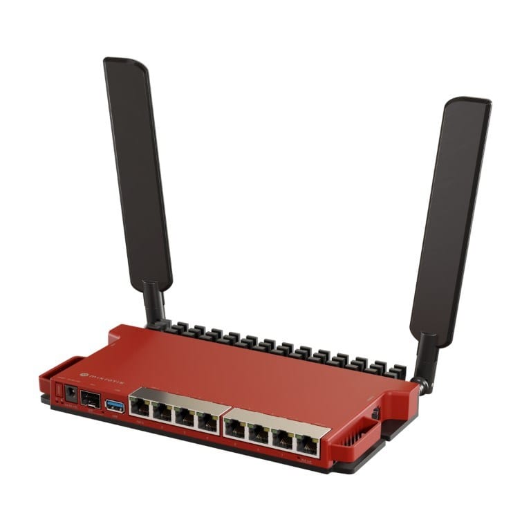 Zebra Router MikroTik 8-port Gigabit Dual Core Wi-Fi 6 Router with 1x 2.5Gbps SFP+ ...