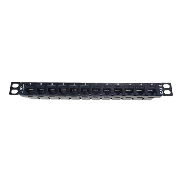 Linkbasic 10-inch 12-port CAT6 Patch Panel for Mini Rack LB-PP126MR