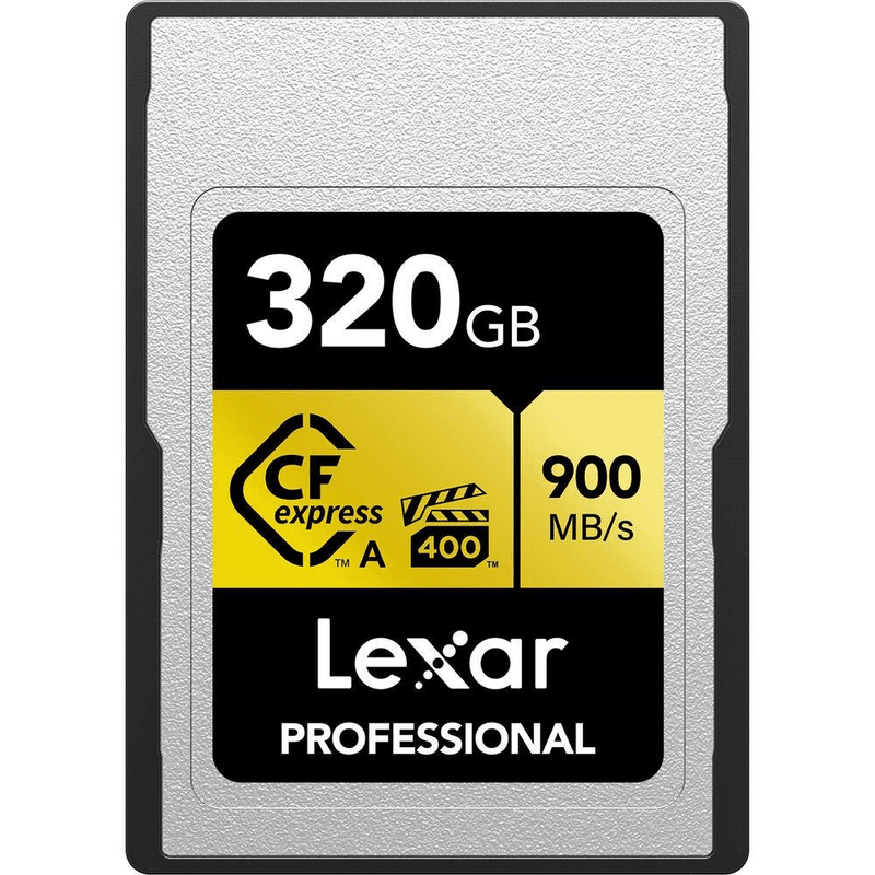 Lexar Professional CFexpress 320GB Type A Memory Card GOLD Series LCAGOLD320G-RNENG