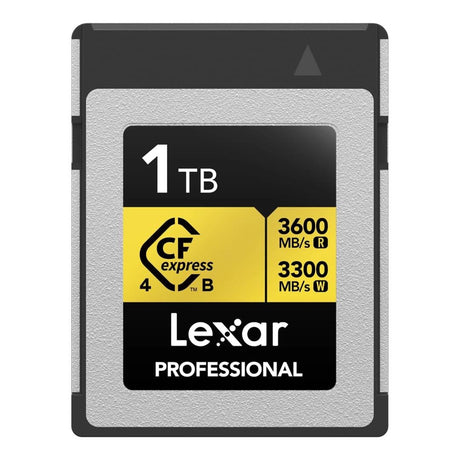 Lexar Professional GOLD Series 1TB CFexpress 4.0 Type-B Memory Card LCXEXP4001T-RNENG