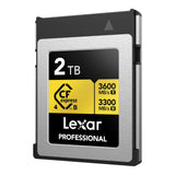 Lexar Professional GOLD Series 2TB CFexpress 4.0 Type-B Memory Card LCXEXP4002T-RNENG
