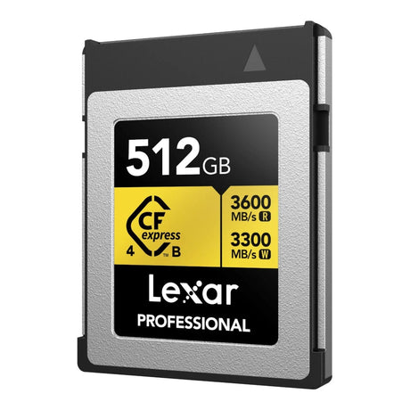 Lexar Professional GOLD Series 512GB CFexpress 4.0 Type-B Memory Card LCXEXP4512G-RNENG
