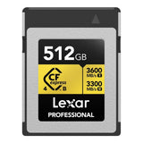 Lexar Professional GOLD Series 512GB CFexpress 4.0 Type-B Memory Card LCXEXP4512G-RNENG