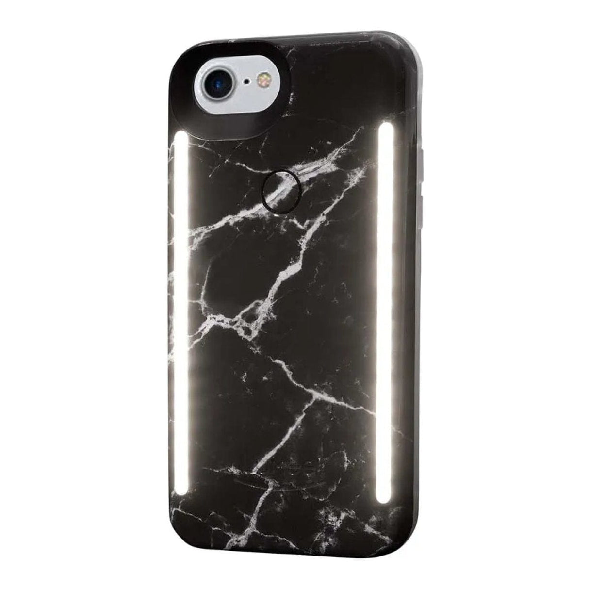 LuMee duo Protective Case for iPhone 8 Black Marble LD-IP8-BMR