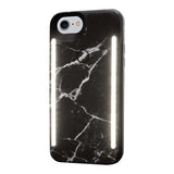 LuMee duo Protective Case for iPhone 8 Black Marble LD-IP8-BMR