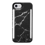 LuMee duo Protective Case for iPhone 8 Black Marble LD-IP8-BMR