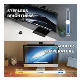 LinkQnet Bracket Monitor Light Bar with Wireless Remote Black LDL16-6LV